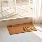 KANKUN Coco Coir Door Mat with Heavy Duty Backing, Welcome Doormat, Doormat - Image 2