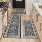 3 Pieces Kitchen Rug Sets: Farmhouse Washable Non-Slip Floor Mat by HYHAOYUNLAI