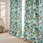 Topfinel 90 Inches Long Curtains Mint Green Whimsical Woodland Leaf Jungle - Image 6