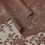 YJ YANJUN Vintage Lace Curtains 54 Inch Length-Brown Kitchen Curtains - Image 4