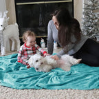 Bedsure GentleSoft Fleece Bed Blankets Queen Size River Blue - Image 8
