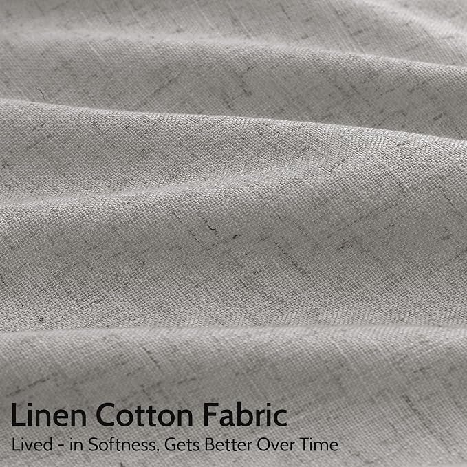 Light Gray Linen Curtains 72 Inches Long - Image 4