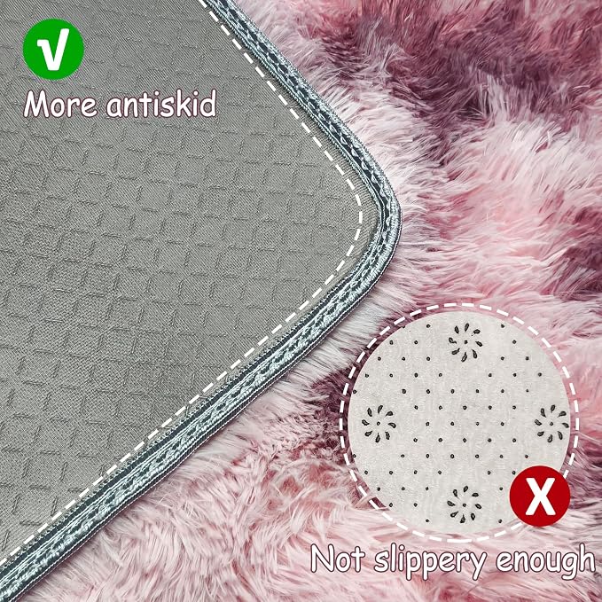 Tie-Dyed Blush 2x6 Machine Washable Runner Rugs - Image 4