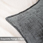 HPUK Fall Chenille Soft Throw Pillow Covers 18x18 Set of 2, Accent Cushion - Image 2