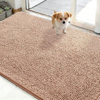 OLANLY Dog Door Mat for Muddy Paws 48x30, Absorbs Moisture and Dirt, Absorbent by OLANLY