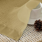 OVZME Gold Sheer Curtains 63 Inches Long 2 Panels - Image 4