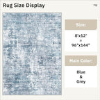 Washable Area Rug 8x12, Large Soft Rugs - Image 5