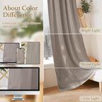 RYB HOME Linen Curtains for Bedroom - Image 7