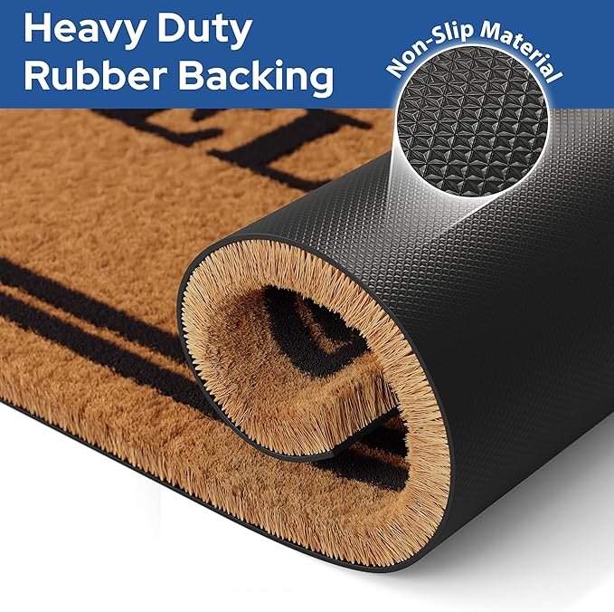 Barnyard Designs Natural Coco Coir Heavy Duty Backing Doormat - Image 5