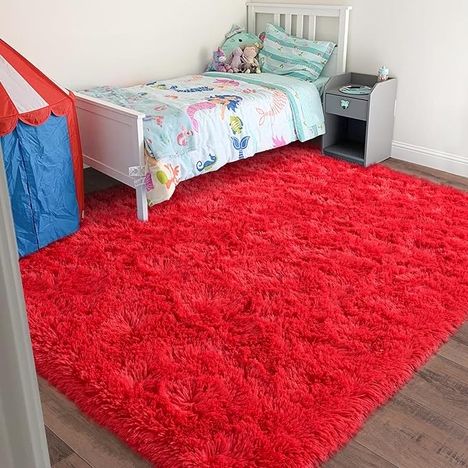 Rugs for Living Room 8x10, Soft Shaggy Modern Shag Area Rug for Bedroom - Image 3