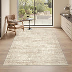 3x5 Washable Area Rug for Entryway, Soft Kitchen Rugs Non Slip for Dining Room by Restydon