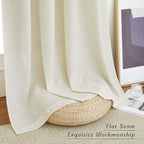 NICETOWN Flax Linen Room Divider Curtains 84 inches Long, Grommet Thick Linen - Image 7