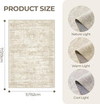 5x7 Area Rugs, Ultra-Thin Washable Rugs - Image 2