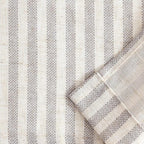 jinchan Tie Up Linen Textured Striped Bow Tie Curtain - Image 8