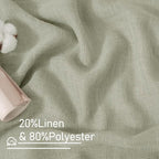 LAMIT 40 Inch Length Linen Curtains - Image 2