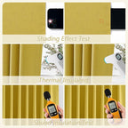 Guken 100% Blackout Curtains 108 Inch Length 2 Panels Set - Image 6