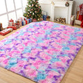 Tepook Soft Rainbow Rug for Girls Room 6x9 Feet, Cute Fluffy Girls Bedroom Area by Tepook