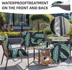 8Pcs Outdoor Cushion Covers, Patio Cushion Covers, Stretch Elastic Slipcovers - Image 4
