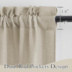 RYB HOME Kitchen Window Curtains - Image 2