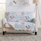 Great Bay Home Reversible Floral Patchwork Loveseat Furniture Protector by GreatBayHome