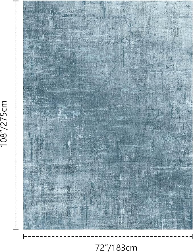 Latte&Fog 6x9 Area Rugs for Living Room Bedroom, Boho Non Slip Low Pile Carpet - Image 2