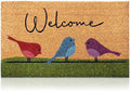 Colorful Birds - 24"x36" - Coir Door Mat - Welcome Mats by AmaruDoorMats