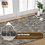 Washable Area Rug 2'6'' x 8' Vintage Traditional Persian Mat - Image 5