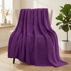 Whale Flotilla Extra Large Fuzzy Fleece Throw Blanket by WHALEFLOTILLA