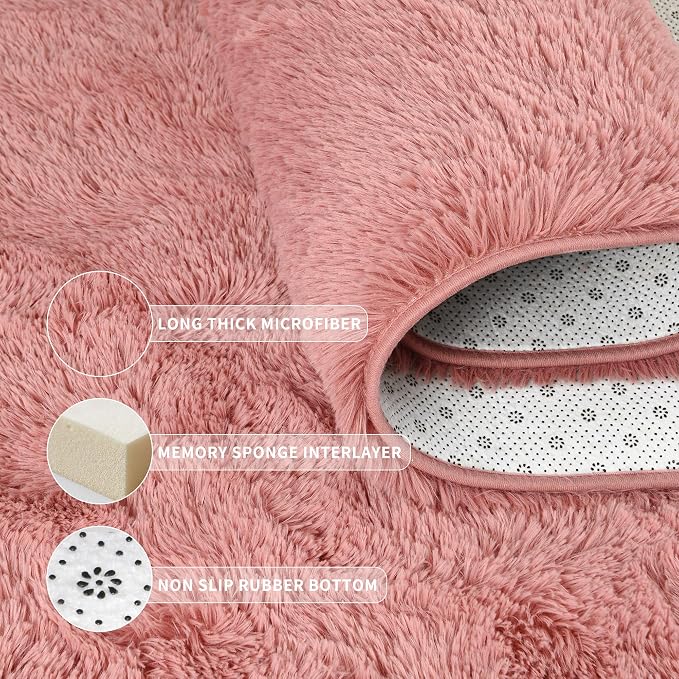 Tepook Area Rugs 9x12 for Living Room, Super Soft Fluffy Rugs for Bedroom - Image 5