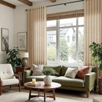 Sand Beige Linen Curtains for Living Room 100 Inches Long Simple Modern Light - Image 8