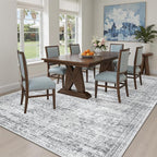 6x9 Area Rug for Living Room Washable 6x9 Gray Rug Non-Slip Modern Rugs for - Image 3