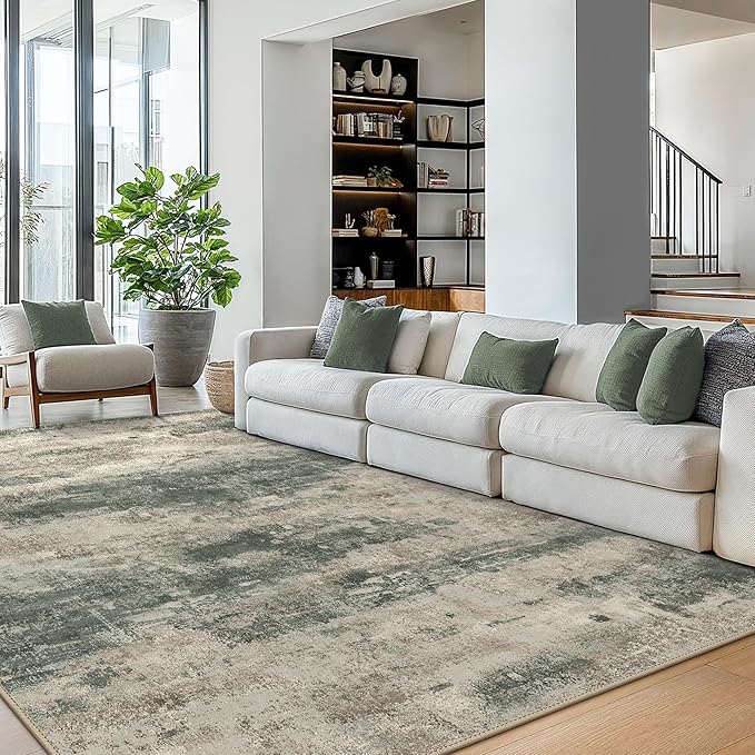 BEIMO Area Rugs 10x12 for Living Room Bedroom, Modern Abstract Machine Washable - Image 2