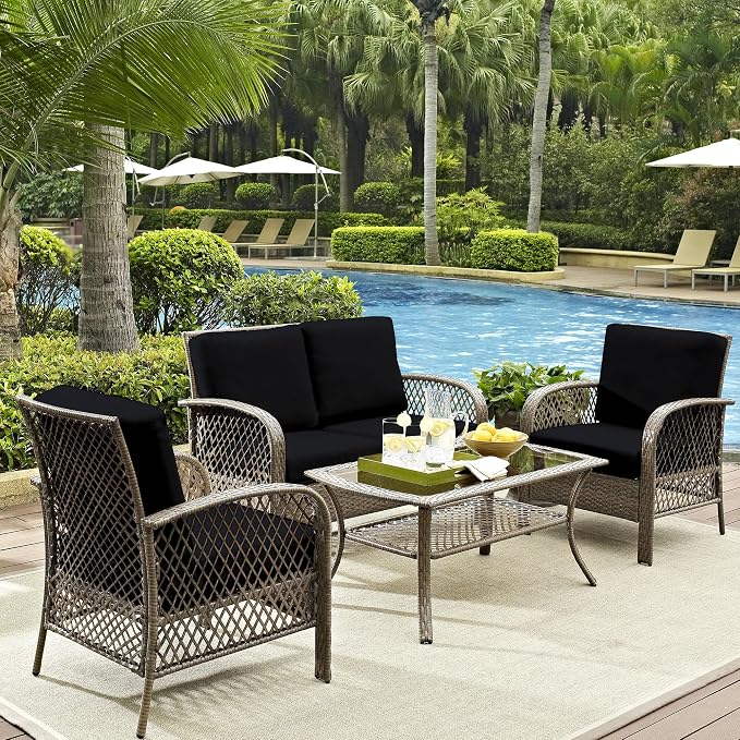 14Pcs Outdoor Cushion Covers, Patio Cushion Covers, Stretch Elastic Slipcovers - Image 6