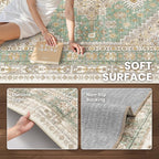 zesthome 8x10 Area Rugs for Living Room, Non-Slip Backing Washable Rugs - Image 6