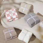 Bedsure GentleSoft Pink Checkered Throw Blanket - Image 7
