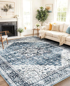AMADA HOMEFURNISHING 9x12 Washable Area Rug, Low-Profile Large Area Rug - Image 8