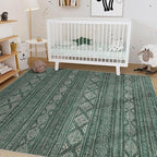 Nakagishi 8X10 Area Rugs Living Room: Washable Boho Large Neutral Modern Soft - Image 7