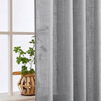 MIULEE Grey Linen Curtains 96 Inch Long - Image 5