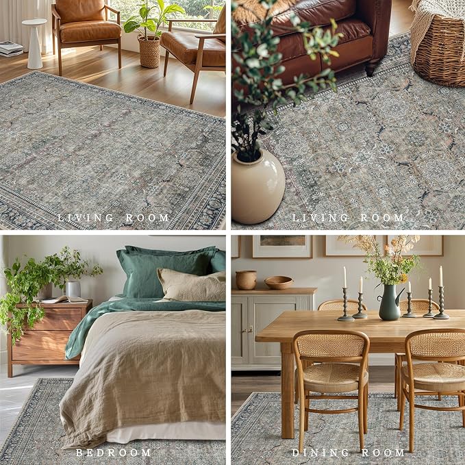 Washable Rugs 8x10 Area Rugs for Living Room, Rugs for Bedroom, Large Carpets - Image 5