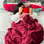 Bedsure GentleSoft Fleece Throw XL Blanket Red - Image 5