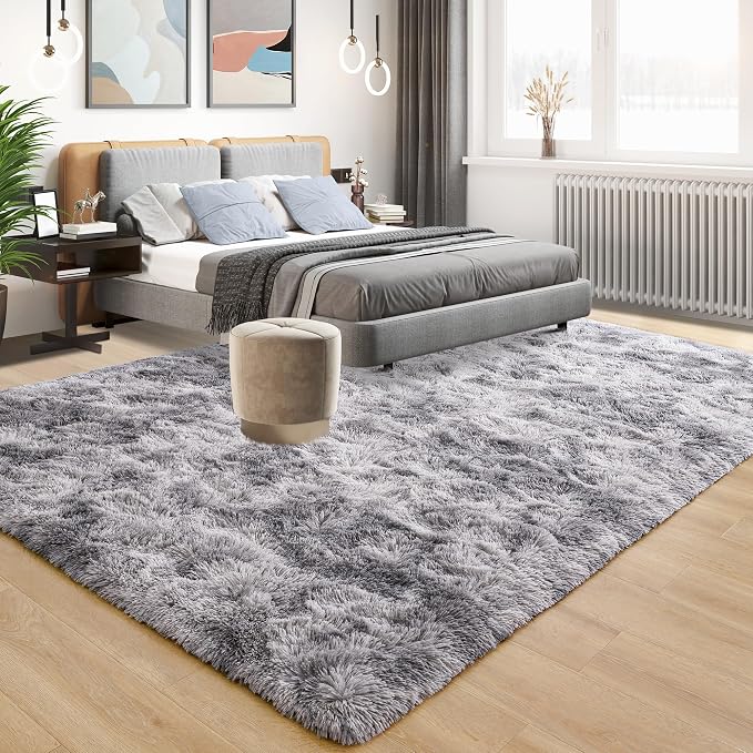 Tepook Soft Fluffy Rugs for Living Room, 5x8 Shaggy Area Rug for Bedroom - Image 2
