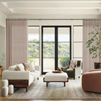 Nanspring Oatmeal Semi Sheer Curtains 72 Inches Long 2 Panels Set - Image 7