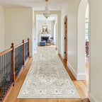 Madane 3x12 Hallway Runner Rug, Non Slip Washable 12ft Runner - Image 2