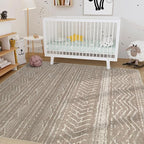 Nakagishi 7x10 Area Rugs Living Room: Washable Boho Large Neutral Soft - Image 5