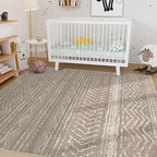 Nakagishi Area Rug 6x9 Living Room: Washable Boho Large Neutral Soft Farmhouse - Image 7
