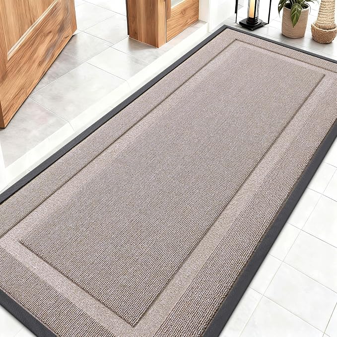 OLANLY Front Door Mat Indoor Outdoor Entrance, Waterproof All-Season, by OLANLY