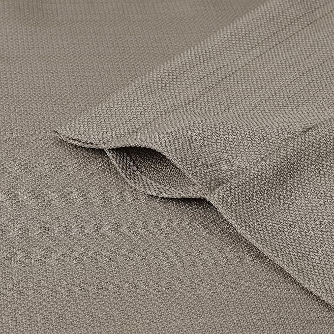 Chyhomenyc Stone Beige Valance for Windows, Light Filtering Faux Linen Textured - Image 6