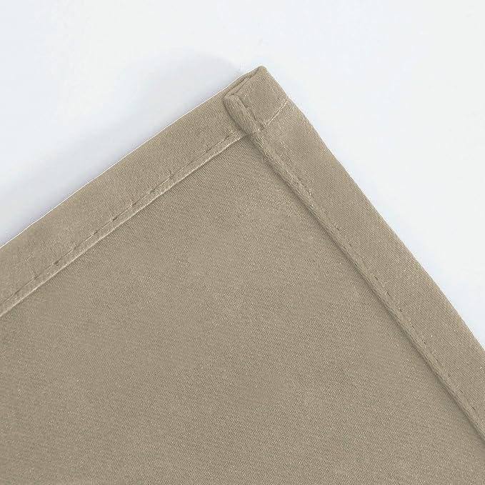 LEMOMO Blackout Curtains 52 x 45 inch/Beige Curtains Set of 2 Panels/Thermal - Image 8