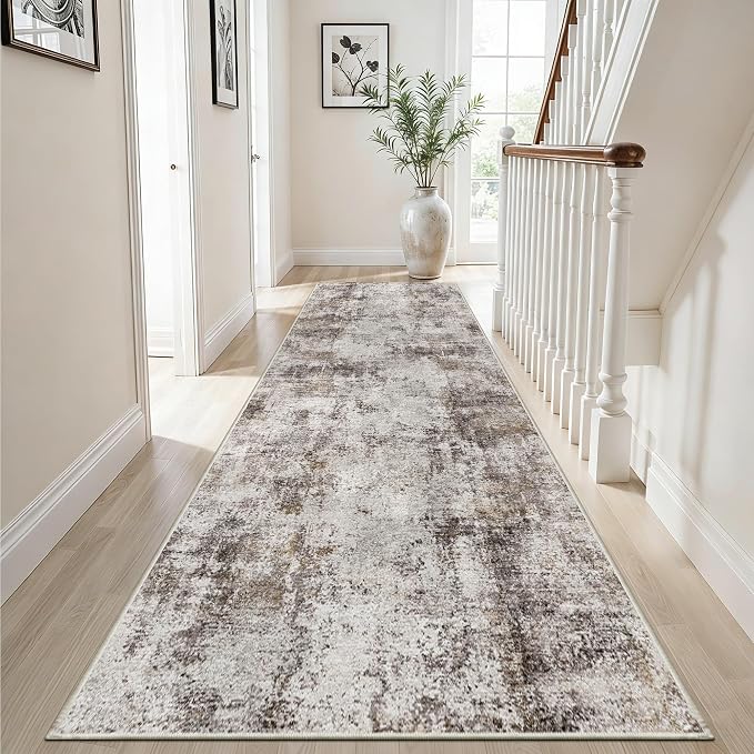 3x12 Washable Hallway Runner Rug: Non Slip Carpet Runners Easy-to-Clean - Image 3