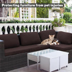 8Pcs Outdoor Cushion Covers, Patio Cushion Covers, Stretch Elastic Slipcovers - Image 3